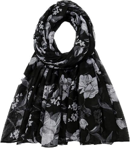 vimate Lightweight Cotton Scarf for Women Fashion Head Cover Hijab Voile Scarf Shawl Wrap in Kuwait