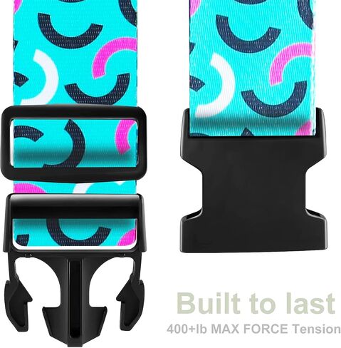 Luggage Straps for Suitcases TSA Approved 4 Pack Adjustable Suitcase Strap, Luggage Strap, Luggage Belt Strap, Bag Straps for Luggage. Buckle Straps Travel Accessories (Gradient Dot-4 Pack) in Saudi Arabia