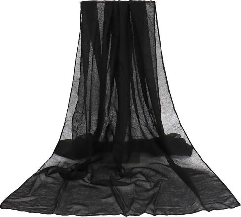 vimate Lightweight Cotton Scarf for Women Fashion Head Cover Hijab Voile Scarf Shawl Wrap in Kuwait