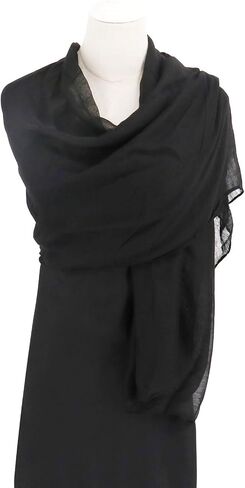 vimate Lightweight Cotton Scarf for Women Fashion Head Cover Hijab Voile Scarf Shawl Wrap in Kuwait