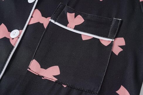 Girls Pajamas Short Sleeve Long Pants and Shorts 3 Piece Sleepwear Button Down Outfit with Pockets Loung Sets in Kuwait