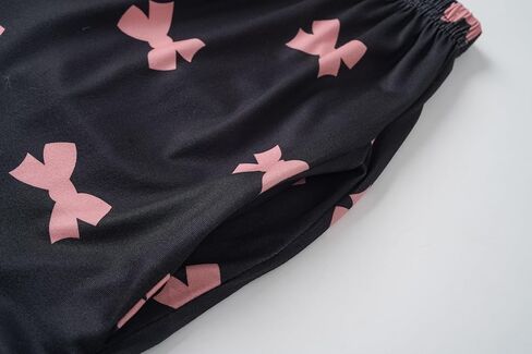 Girls Pajamas Short Sleeve Long Pants and Shorts 3 Piece Sleepwear Button Down Outfit with Pockets Loung Sets in Kuwait