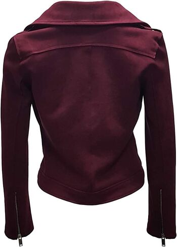 ODCOCD Faux Suede Jacket for Women Long Sleeve Zipper Up Casual Outwear in Saudi Arabia