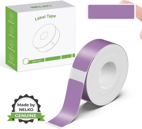 Nelko Genuine P21 Label Maker Tape, Adapted Label Print Paper, 14x40mm (0.55"x1.57"), Standard Laminated Labeling Replacement, Multipurpose of P21 Label Maker, 180 Tapes/Roll, 1 Roll, Army Green in Saudi Arabia