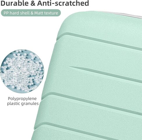 مجموعة أمتعة Larvender مجموعة 5 قطع ، حقائب قابلة للتوسيع للأمتعة الصلبة PP مع قفل TSA عجلات TSA ، حقيبة متداول خفيفة الوزن للرجال والنساء ، اللافندر in Kuwait