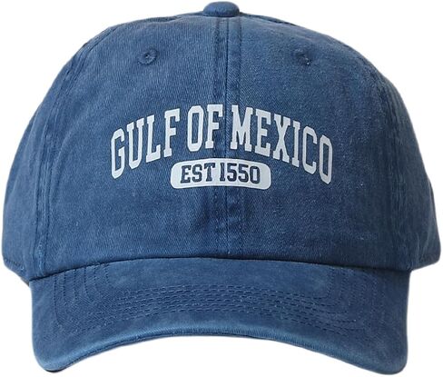 Retro Gulf of Mexico Hat Vintage Gulf of Mexico Est 1550 Baseball Cap for Men Women in Saudi Arabia