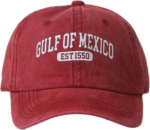 Retro Gulf of Mexico Hat Vintage Gulf of Mexico Est 1550 Baseball Cap for Men Women in Saudi Arabia