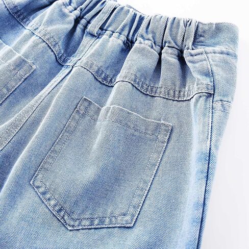 Girls' 6-14Y Button-Front Denim Skort | Ripped Destroyed Design | Summer Short for Tween & Teen in Saudi Arabia