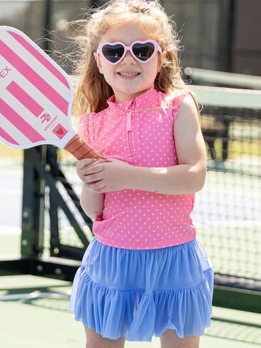 Rufflebutts Girls Athletic Tulle Skort in Saudi Arabia