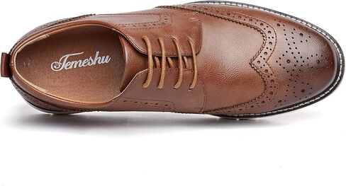 Men's Casual Oxfords Plain Toe Business Formal Dress Shoes Brown Black in Kuwait
