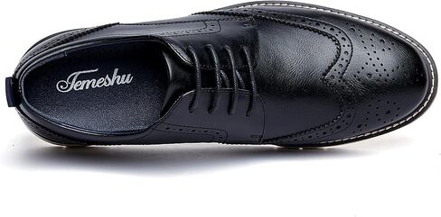 Men's Casual Oxfords Plain Toe Business Formal Dress Shoes Brown Black in Kuwait