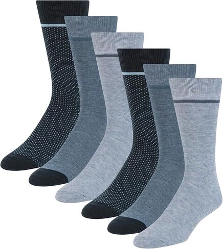 Ted Baker Men's 6 Pack Solid Crew Dress Socks in Saudi Arabia
