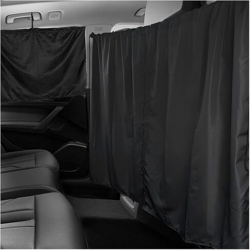 Car Privacy Curtain, Vehicle Privacy Blackout Curtain Sun Shade Cover, Auto Sunshade Screen Cover Blocks Light for Sleeping Camping Fit Sedan SUV Truck, Car Accessories in Saudi Arabia