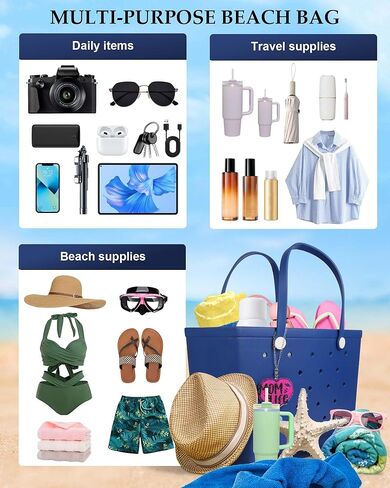 X-Large Beach Rubber Bag مع سحر ، حقيبة يد أصلية مقاومة للماء للرياضة الحديثة في الهواء الطلق in Kuwait