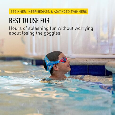 FINIS Dragonfly Goggles - Underwater Swimming Goggles for Kids - UV Protection - Anti-Fogging - Swim Goggle for Children Ages 3-8 - Shark Camo in Kuwait