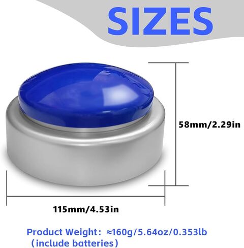 ساعة زر ناطق كبيرة، ساعة منبه تتحدث تخبر الوقت واليوم والتاريخ، ساعة منبه تتحدث مع التحكم في مستوى الصوت، هدية منبه للأم والأب وكبار السن وكبار السن والمكفوفين in Kuwait