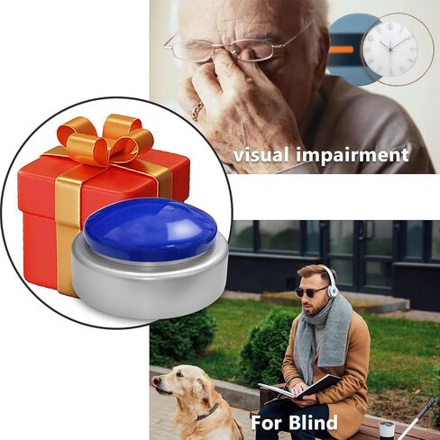 ساعة زر ناطق كبيرة، ساعة منبه تتحدث تخبر الوقت واليوم والتاريخ، ساعة منبه تتحدث مع التحكم في مستوى الصوت، هدية منبه للأم والأب وكبار السن وكبار السن والمكفوفين in Kuwait