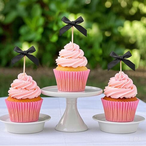 قبعات القوس الوردي الكب كيك ، كعكة القوس الوردي توبيبر ديكورات عيد ميلاد ، 482pcs mini bowknot cupcake اختيارات ل coquett in Kuwait