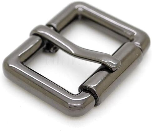 CRAFTMEMORE Single Prong Roller Belt Buckles Square Metal Strap Belt Loop Buckle 4 pcs SCRR (3/4 Inch, Silver) in Kuwait