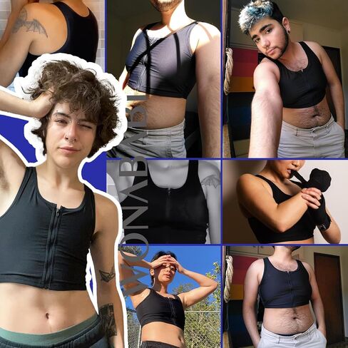 Chest binder Corsets, Trans Binder with Pull on FTM Bustier - Sports Binder in Kuwait