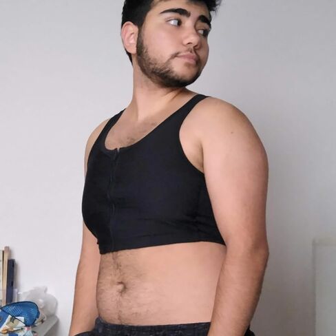 Chest binder Corsets, Trans Binder with Pull on FTM Bustier - Sports Binder in Kuwait