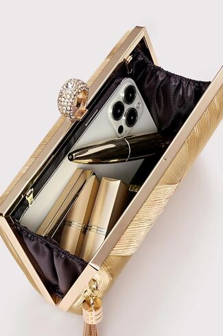BABEYOND Clutch Purses for Women - Evening Bag Tassel Pendant Clutch for Bride Party Prom Wedding in Saudi Arabia