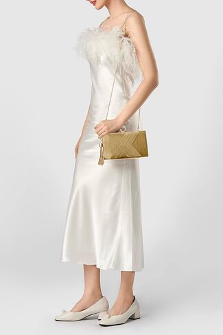 BABEYOND Clutch Purses for Women - Evening Bag Tassel Pendant Clutch for Bride Party Prom Wedding in Saudi Arabia