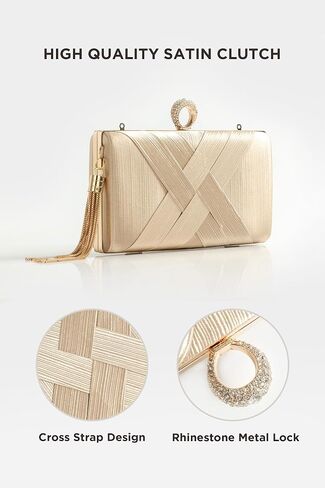 Babeyond Clutch Proses for Women - Bag Bag Tassel Clutch for Bride Party Prom Wedding in Saudi Arabia
