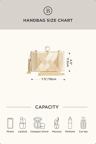 Babeyond Clutch Proses for Women - Bag Bag Tassel Clutch for Bride Party Prom Wedding in Saudi Arabia