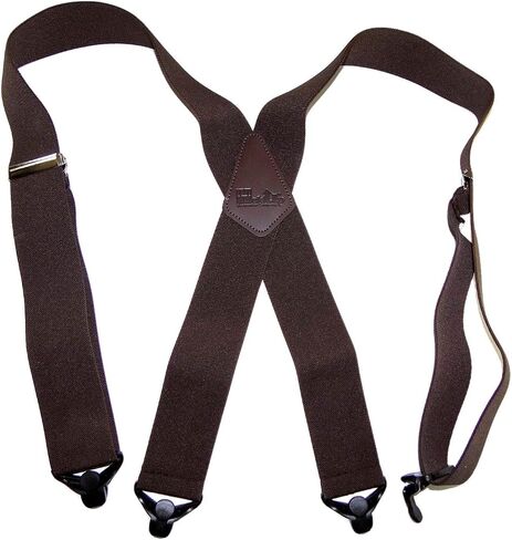 Holdup 2" Wide Contractor Suspenders for Men with Patented Composite Plastic Gripper Clasps in Saudi Arabia