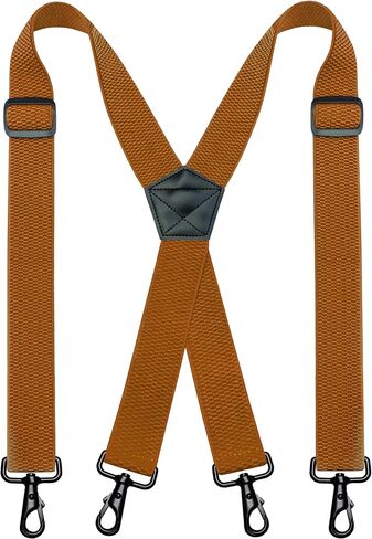 1.48" Wide Heavy Duty Suspender with 4 Swivel Hooks for Jeans Pants in Saudi Arabia