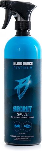 Bling Sauce Platinum: Secret Sauce, High-End Ceramic (Si02) Coat plus Surface Protection with High Gloss Shine, 24oz, for Painted Surfaces, Cars, Trucks, Motorcycles in Kuwait