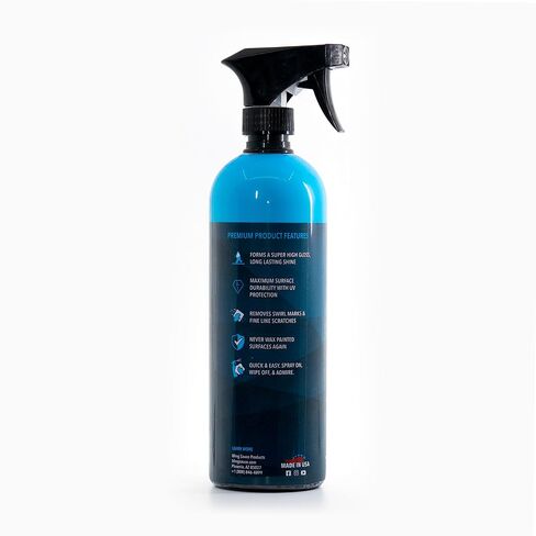 Bling Sauce Platinum: Secret Sauce, High-End Ceramic (Si02) Coat plus Surface Protection with High Gloss Shine, 24oz, for Painted Surfaces, Cars, Trucks, Motorcycles in Kuwait