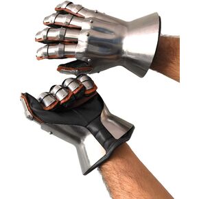 Medieval Functional Metal Hourglass Gauntlets 18G Large Size LARP, Medieval Knight Costume, Steel Gauntlets Armor Pair, Metal Metal Gauntlet, Medieval Knight Costume