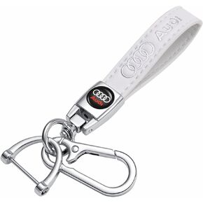 TACOMA Genuine Leather Car Keychain Fit for Lexus RX ES GS LS NX RS GX LX RC LC RX350 is250 GX460 Key Chain for Men and Women Family Present Key Ring Accessories(Red)