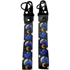 2pcs دراجة نارية مفتاح الدراجة النارية مفتاح العلامة JDM Jet Tag Cheychain Hight Duty Wrist Lanyard Keyard للسيارة ، دراجة نارية