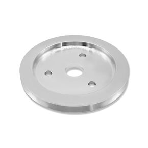 بكرة مضخة مياه قصيرة مزدوجة الأخدود SWP لـ Chevy SBC 283 305 327 350 383 400 1955-1968 المصقول الألومنيوم