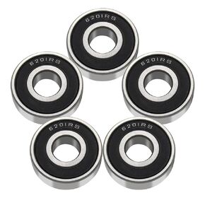 Mini Bike Wheel Bearing Front and Rear 6201RS for Coleman CT100U CC100X KT196 B100 RB100 Baja Doodlebug DB30 79cc 100cc Motovox MBX10 MBX11 Realtre RT100 RT200 Mini Bike Go Kart Parts