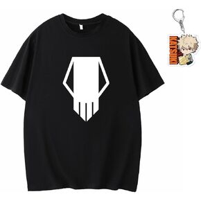 Anime Cosplay Costume Black T-Shirt Mha Cosplay Costume Printed Short Sleeves Unisex Summer T-Shirt