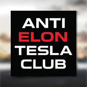 بيان مغناطيسي لمكافحة Elon Tesla Club ، مغناطيس 4 × 3 بوصة - مغناطيس جريء وروح الدعابة للسيارات ، والثلاجات ، وأي سطح مغناطيسي (نادي Antielon Tesla) (Anti Elon Tesla Club) (Anti Elon Tesla Club)