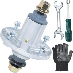 2 Pack Pack مسبقًا GY21098 مجموعة مغزل مع GX20367 Pulley يحل محل GY20454 ، GY20962 ، AUC15811 لـ D110 ، D130 ، E120 ، LA115 ، D105 ، E100 ، LA105 ، D125 ، E130 ، D100 ، LA110 ، 105 ، 115