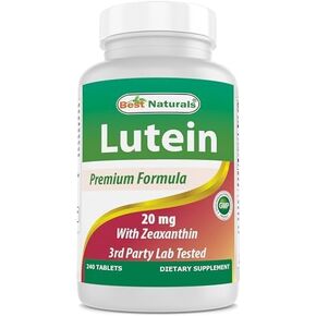 Best Naturals Lutein 20 mg with Zeaxanthin- 240 Tablets