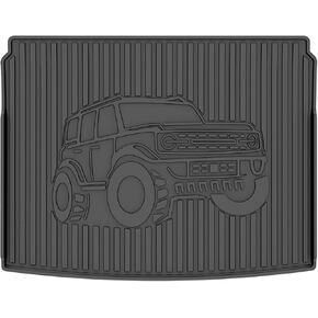 AOMSAZTO CARGO LINER مخصص لفورد برونكو سبورت 2025 2024 2023 2022 2021 - جميع حصيرة أرضية حماية الطقس - حصيرة شحن مقاومة للماء لبرونكو سبورت