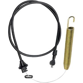 175067 Deck Clutch Cable ملائمة لـ Craftsman LT1000 LT2000 DLT 3000 AYP Husqvarna Poulan ، 169676 Deck Clutch Cable يحل محل 532169676 532175067 21547184 (طول الكابل: 45 "، طول القناة: 32")