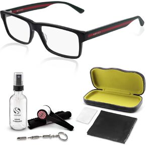 Gucci GG0752O Designer Fashion Eyeglasses Stylish Rectangular Frame Eyewear with Luxury eSHADES Kit - Embrace Sophistication and Elegance