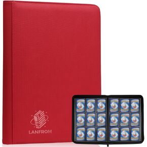 Trading Card Binder with Sleeves, 9 Pocket Trading Card Binder Premium 720 Double Sided Pocket PU Card Collection Binder, Collectible Card Albums Card Folder for MTG, TCG, Sports Cards, Game Cards