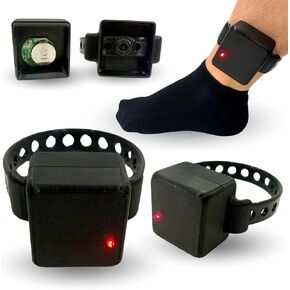 Fake/Prop - Ankle Monitor, House Arrest Bracelet, GPS Tracker/Anklet, Movies Short Films/Electronic Tag Ankle Bracelet (with Flashing Light)