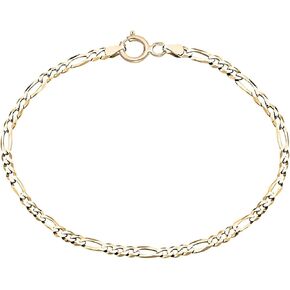 Savlano 14k السلسلة الذهب الإيطالية الصلبة فيجارو ، حبل ، مارينر ، مربع ، كوبي 14 كرات كرات للنساء يأتي مع صندوق الهدايا - مصنوعة في إيطاليا