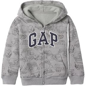 GAP Baby Boy Playtime Favorites Logo Full Zip Hoodie Hooded Sweatshirt