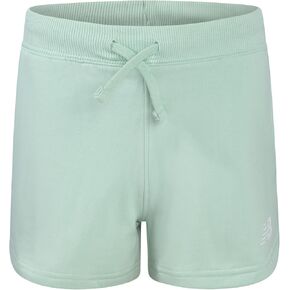 New Balance Girls Shorts - اسحب على السراويل القصيرة الصوفية الرياضية مع جيوب وحزام مرن (الأحجام: 7-12) in Kuwait